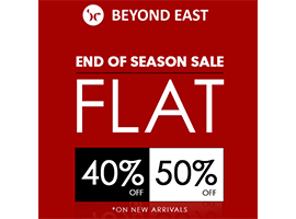 Beyond East End Of Season Sale Flat 40% & 50% Off