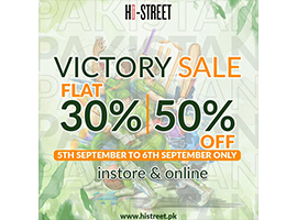 HiStreet! Victory Sale Flat 30% & 50% Off 5th Sep to 6th Sep Only