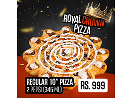 Pizza Max Royal Crown Pizza Deal 1 For Rs.999