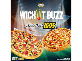 Yellow Taxi Pizza Co. Wicket Buzz Deal 1 For Rs.1695