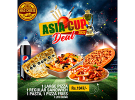 Mad Cheese Asia Cup Deal 1 For Rs.1947