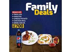 Bites 4 Delight  Family Deal 1 For Rs. 700