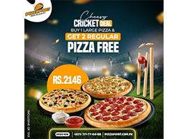 Pizza Point Cheesy Cricket Deal For Rs.2146