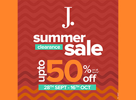 J. | Junaid Jamshed Summer Clearance Sale Upto 50% Off