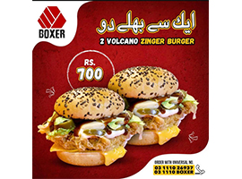 Boxer Burgers Ik Se Bhalay Do Deal For Rs.700