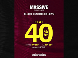 Edenrobe! Massive Clearance Sale Flat 40% Off