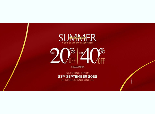 MTJ - Tariq Jamil Summer Clearance Sale Flat 20% & 40% Off