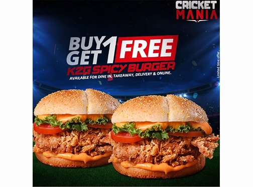 Krispy2GO Get One K2G Spicy Burger Free