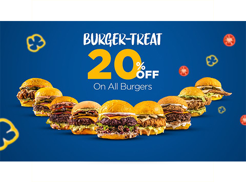 The Burger Shack 20% Off on All Burgers