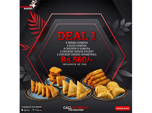 Kababjees Bakers Deal 1 For Rs.560