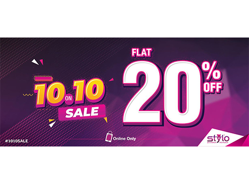 Stylo Shoes 10.10 Sale! Flat 20% Off Online Only