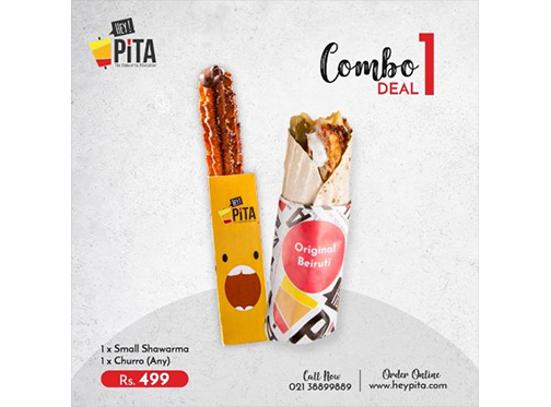 PITA - The Shawarma Revolution! Combo Deal 1 For Rs.499