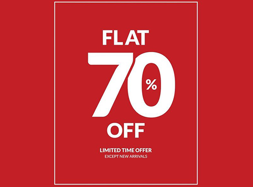Leisure Club Flash Sale! FLAT 70% off expect new arrivals