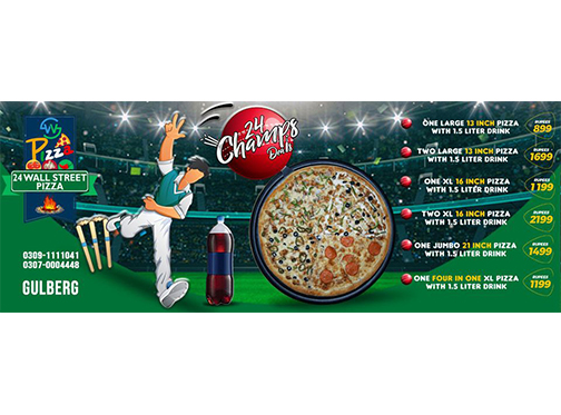 24 Wall Street Pizza 24 Champs Deal 1 For Rs.899