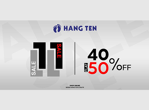 Hang Ten 11.11 Sale! Flat 40% & 50% Off