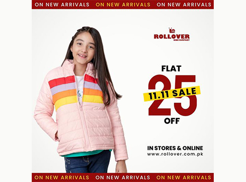 Rollover is offering Flat 25% OFF on New Arrivals!