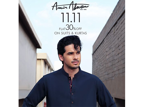 Amir Adnan 11.11 Sale! Flat 30% Off