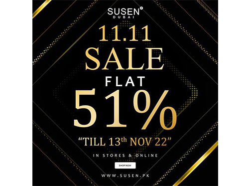 SUSEN DUBAI 11.11 Sale Flat 51% Off