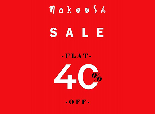 Nakoosh 11.11 Sale Flat 40% Off