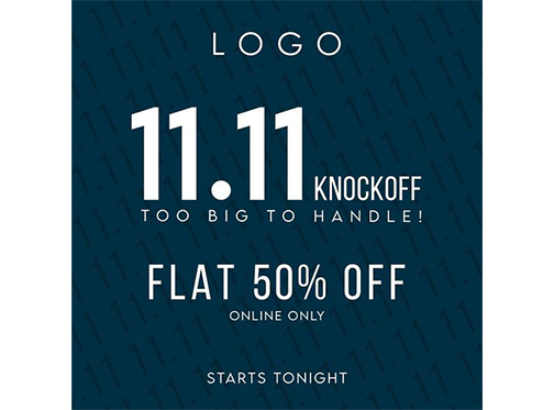 LOGO Shoes 11.11 Sale Flat 50% Off