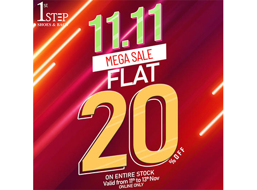 1st Step Shoes 11.11 Mega Sale Flat 20% Off