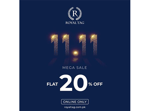 Royal Tag 11.11 Sale Flat 20% Off