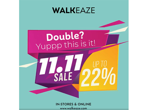 WalkEaze 11.11 Sale Upto 22% Off