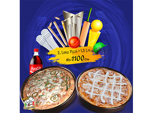 Karachi Pizza World Cup Deal 1 For Rs.1100