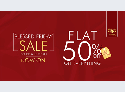 Unze London! Blessed Friday Sale Flat 50% Off