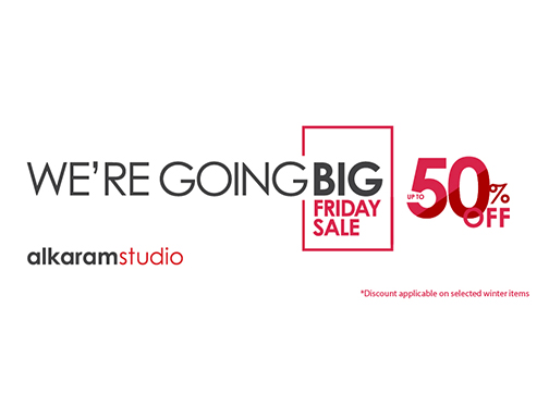 Alkaram studio Big Friday Sale Upto 50% Off