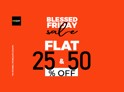 Forecast Blessed Friday Sale Flat 25% & 50% Off