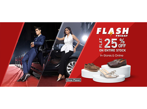 Shoe Planet Friday Sale Flat 25% Off