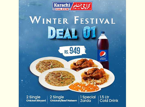 Karachi Haleem Winter Deal 1 For Rs.949