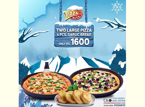 Pizza Bite Winter Deal 1 For Rs.1600