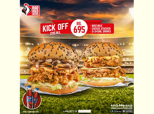 Mad Fried Chicken Kick Off Deal For Rs.695