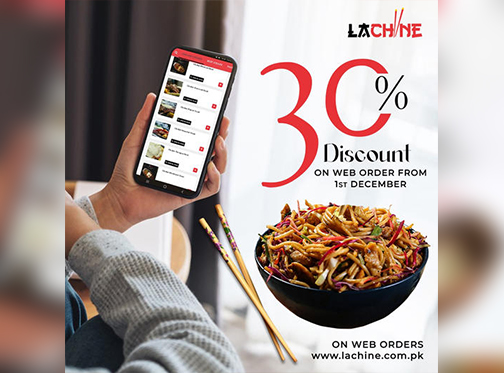 La Chine Pakistan 30% off on Takeaway and Delivery
