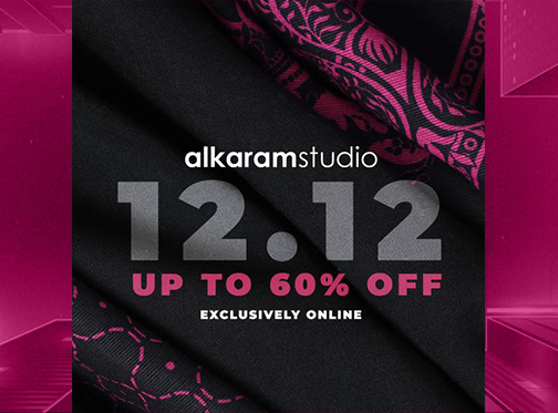 Alkaram studio 12.12 Sale Upto 60% Off
