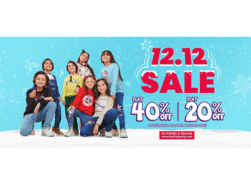 Bachaa Party! Kids 12.12 Sale Flat 20% & 40% Off