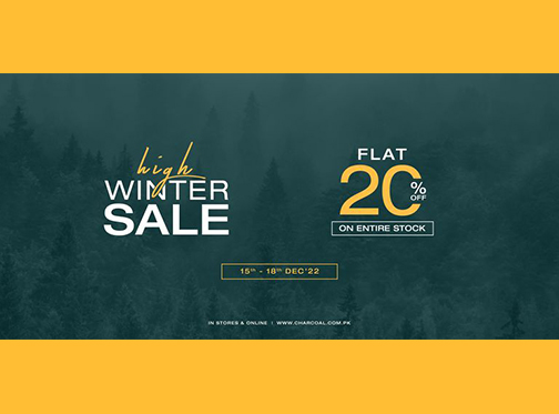 CHARCOAL Winter Sale Flat 20% Off