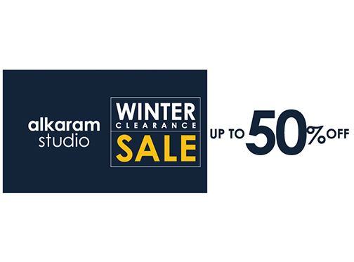 Alkaram studio Winter Clearance Sale Upto 50% Off