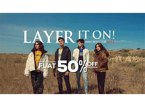 ENGINE Layer it ON! Winter Sale! Flat 50% Off