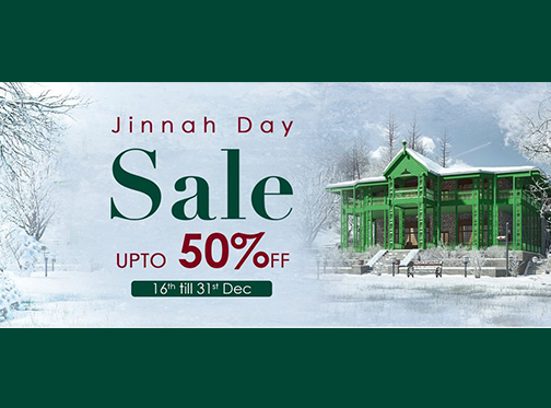 Oaks Jinnah Day Sale Upto 50% Off