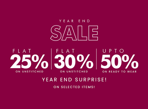 Lakhany Year End Sale Flat 25% 30% & Upto 50% Off