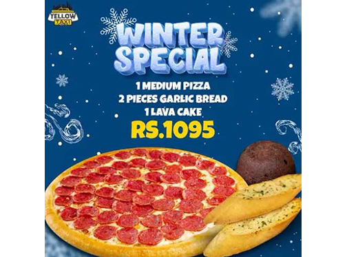 Yellow Taxi Pizza Co. Winter Special Deal For Rs.1095