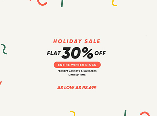 PEPPERLAND Holiday Season Winter Sale! Flat 30% Off
