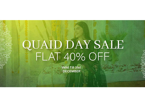 Sifona Jinnah Day Sale Flat 40% Off