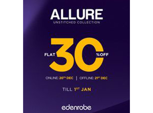 Edenrobe! Winter Sale Flat 30% Off