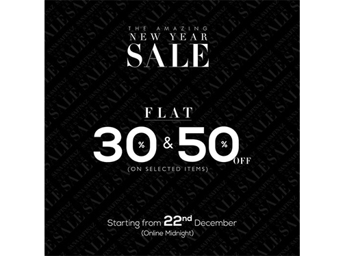 Sana Safinaz New Year Sale Flat 30% & 50% Off