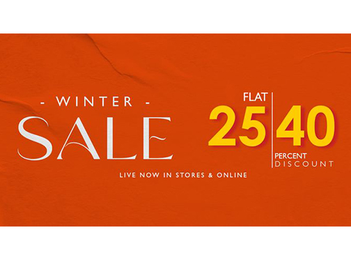 Khas Stores Winter Sale Flat 25% & 40% Off