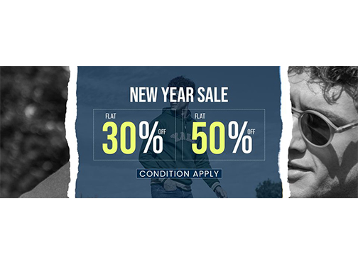 Equator Stores New Year Sale Flat 30% & Flat 50% Off